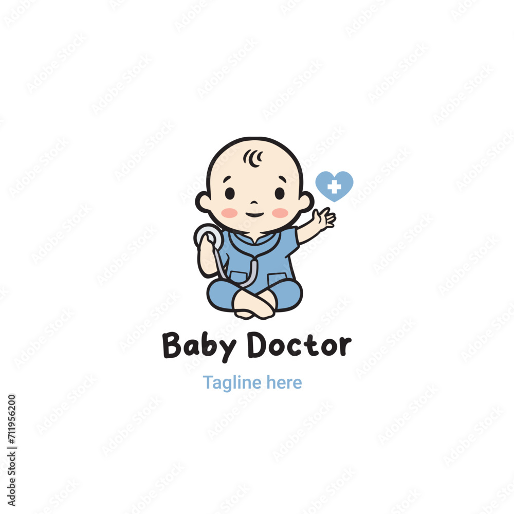 Baby doctor logo, baby shop logo Baby doctor logo, baby shop logo