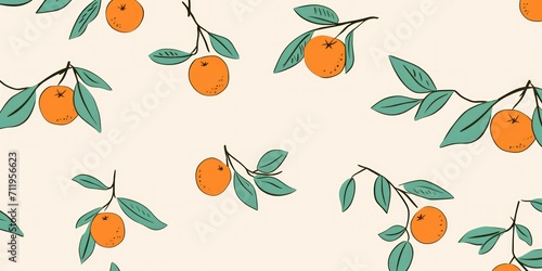 Sage and tangerine simple cute minimalistic random satisfying item pattern