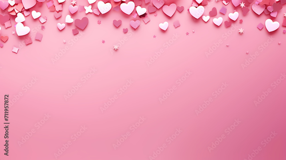 Valentine's Day background with hearts, love and romance background Valentine's Day background with hearts, love and romance background