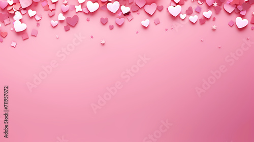 Valentine's Day background with hearts, love and romance background © ma