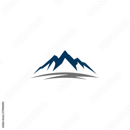 mountain landscape vector logo