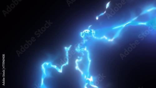 Cartoon Manga Electric Bolts On Alpha.
Lightning bolts of blue electricity on a transparent alpha channel background in a seamless loop.