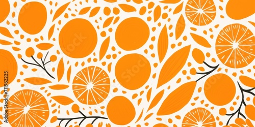Tangerine simple and sophisticated pattern © Michael