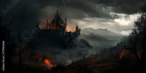 Hell's atmosphere is as gloomy as the castle in the valley