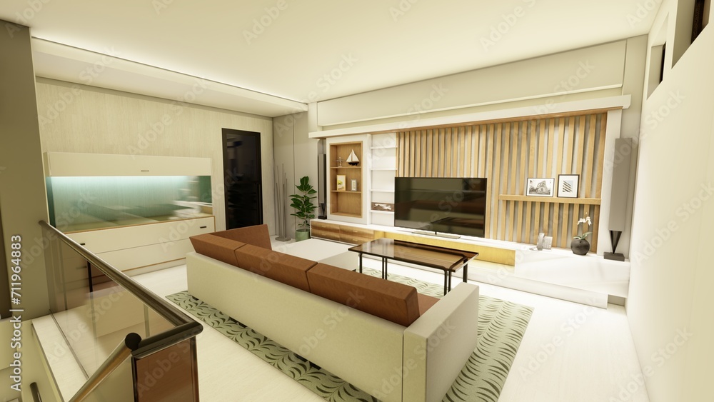 living room 3d rendering living room 3d rendering
