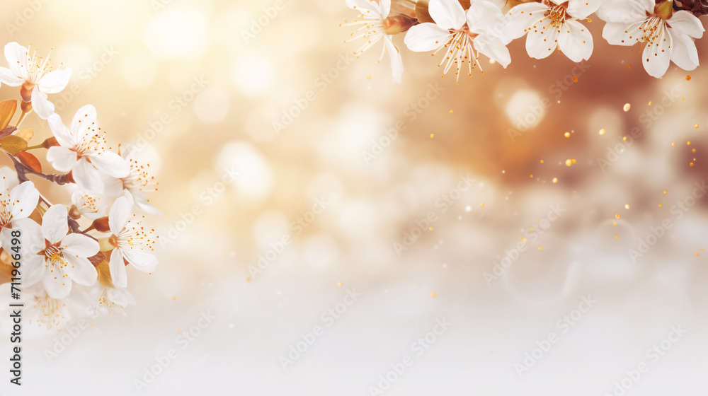 桜、春のイメージでコピースペースがある背景画 桜、春のイメージでコピースペースがある背景画