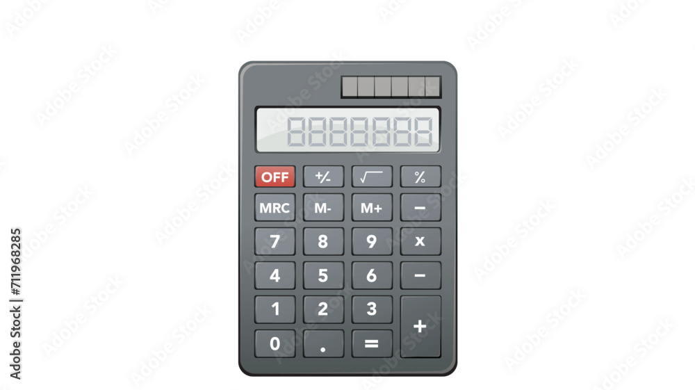 Realistic Calculator Isolated On White Background. Realistic Calculator Isolated On White Background.