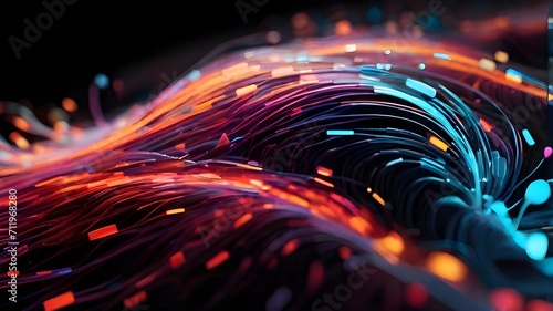 abstract background , fiber optics ,Illuminated Connections: Abstract Fiber Optics Background for Futuristic Designs