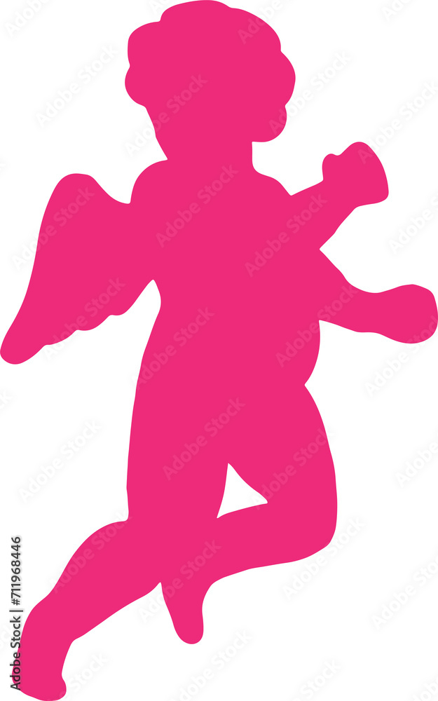 The cupid layout for valentine or love concept. The cupid layout for valentine or love concept.