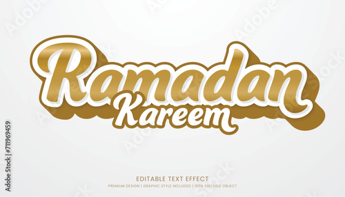 ramadan kareem text effect style editable template background minimalist and islamic style eid mubarak iftar party