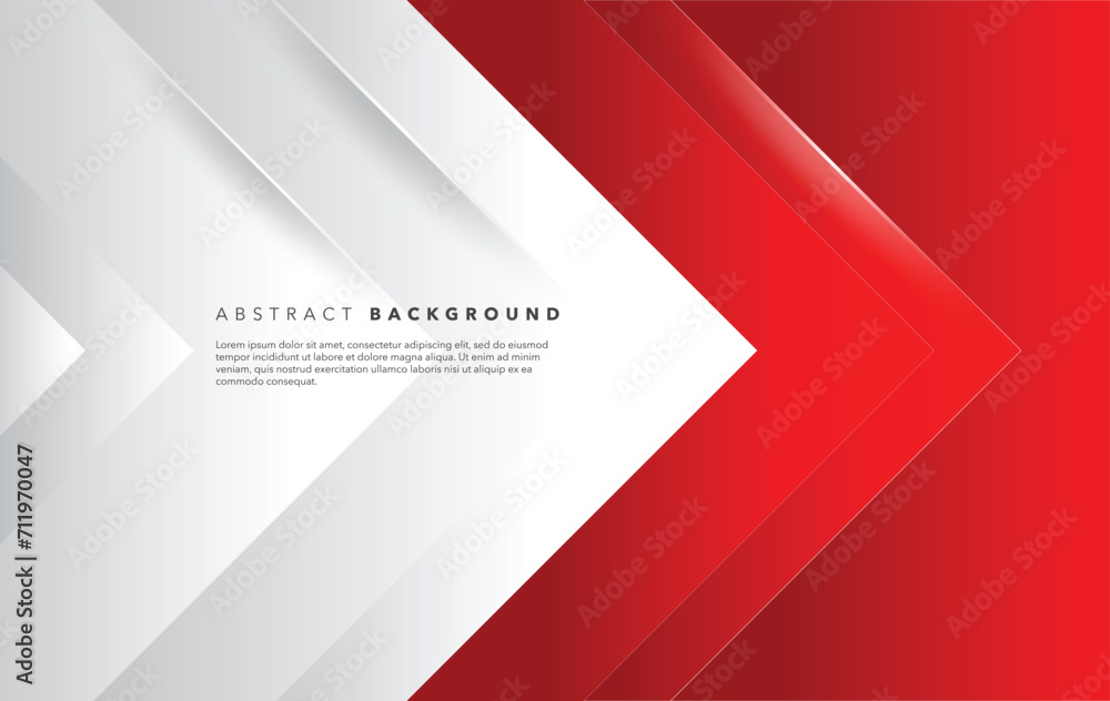 red and white modern abstract background design template