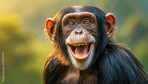 The close-up of an orang utan monkey.
