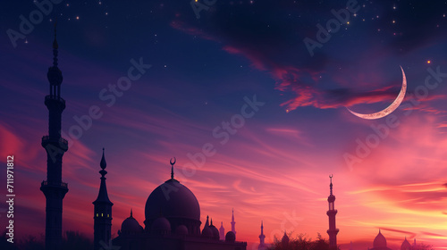 ramadan and idul fitri background, Enchanting Ramadan and Eid Al-Fitr