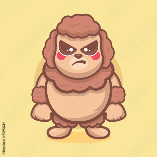 Wallpaper Mural serious poodle dog animal cartoon character mascot with an angry expression Torontodigital.ca