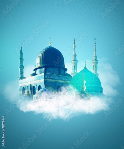 Muslim Islamic theme background, maulid and Ramadhan