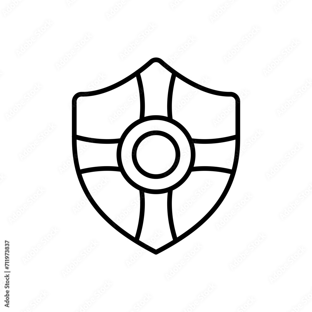 Shield outline icons, minimalist vector illustration ,simple transparent graphic element .Isolated on white background Shield outline icons, minimalist vector illustration ,simple transparent graphic element .Isolated on white background