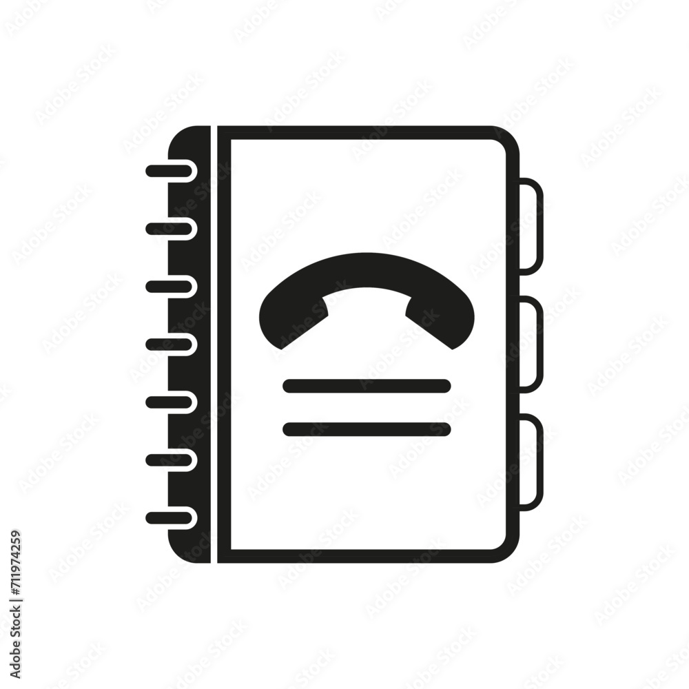 Phone book. Support service icon. Phone icon, telephone symbol. Vector illustration. EPS 10. Phone book. Support service icon. Phone icon, telephone symbol. Vector illustration. EPS 10.