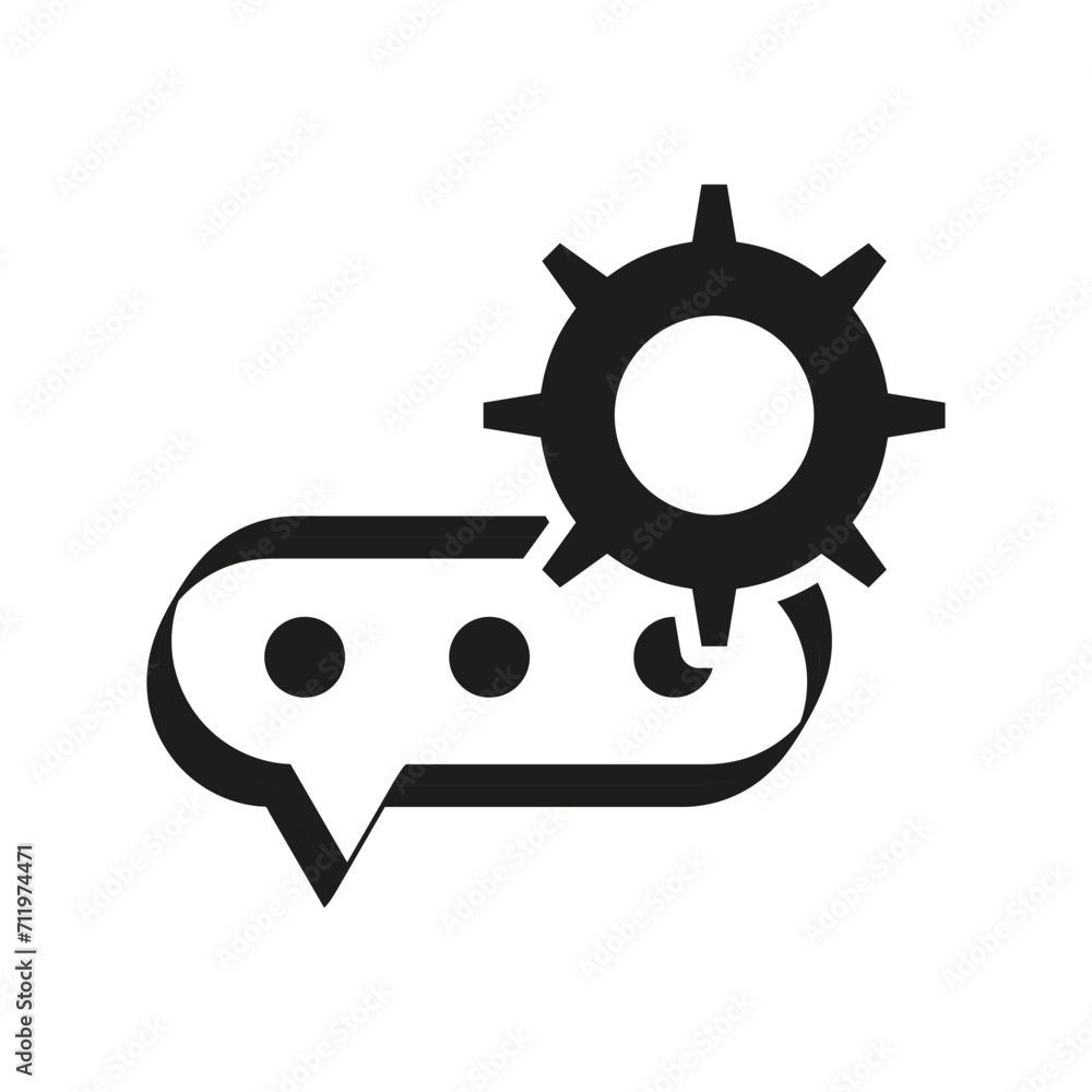 Technical Support Sign. Vector illustration. EPS 10.
