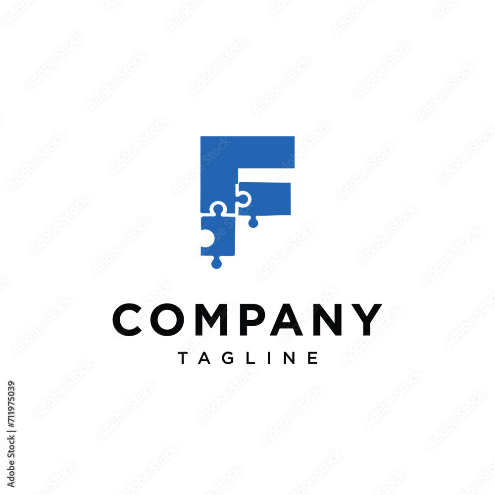 Letter F puzzle logo icon vector template.eps Letter F puzzle logo icon vector template.eps