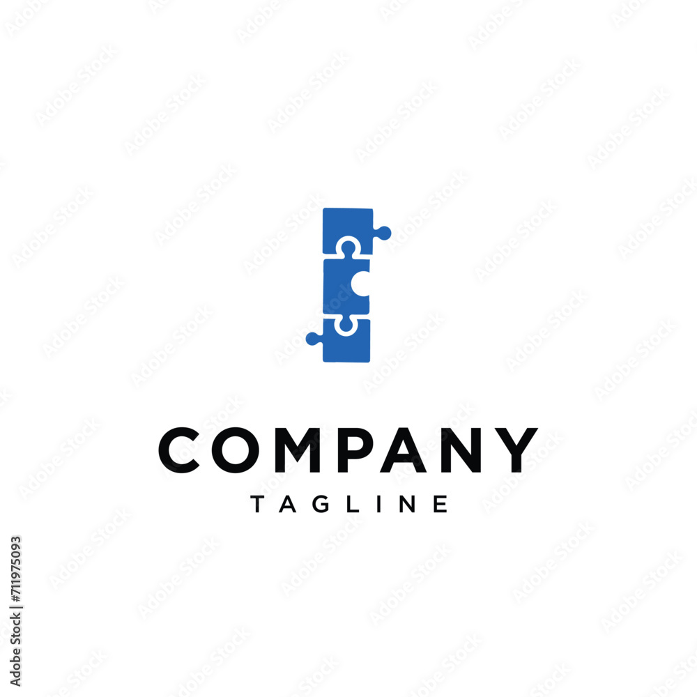 Letter I puzzle logo icon vector template.eps Letter I puzzle logo icon vector template.eps