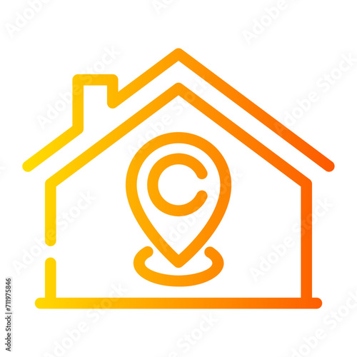 address Line Gradient Icon