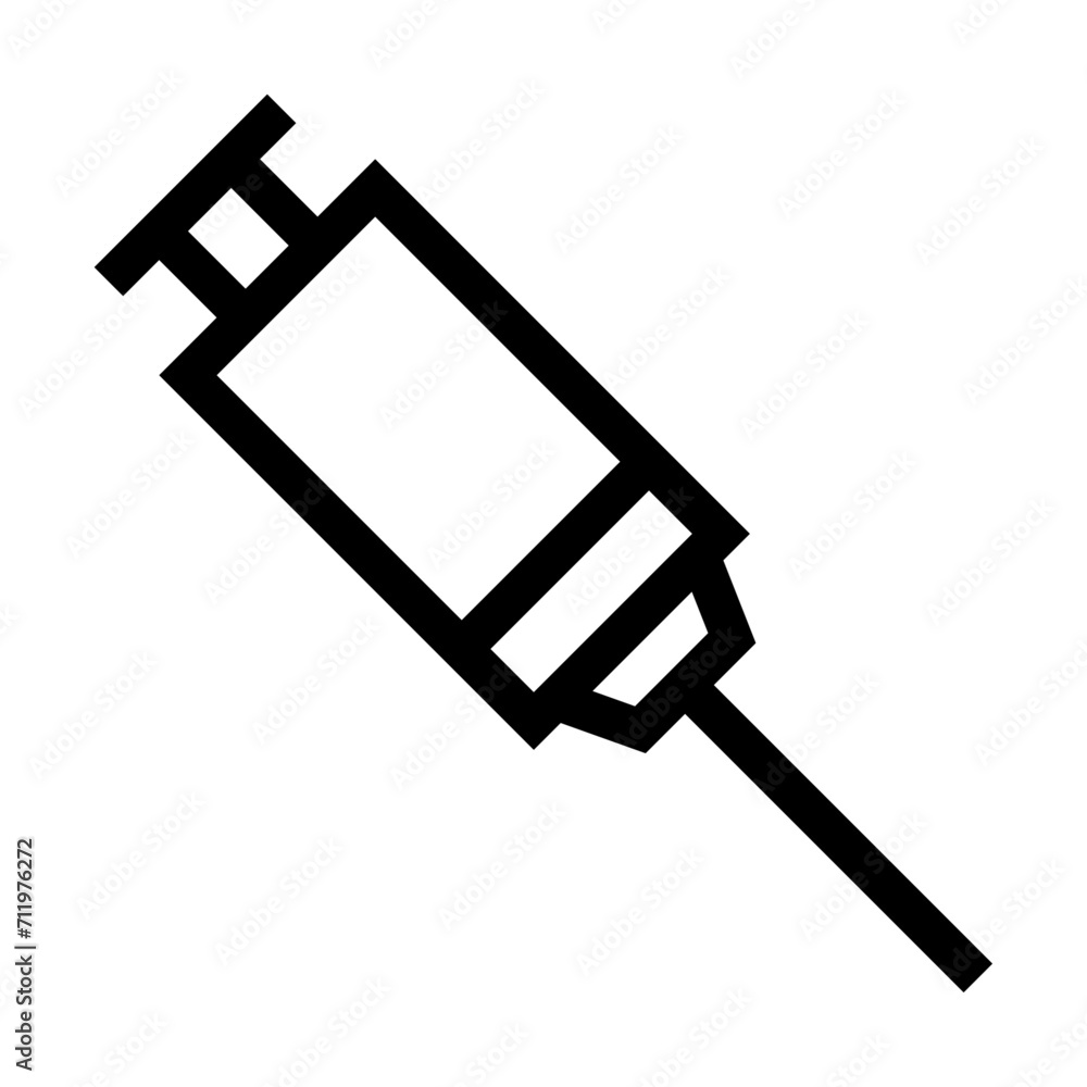 Icono de pipeta. Instrumento de precisión de laboratorio. Ilustración vectorial