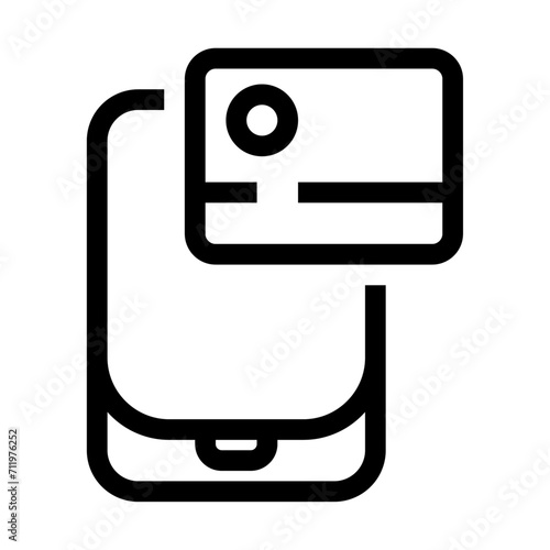 Icono de método de pago. Pago móvil, compra con tarjeta de crédito, pagar en línea. Ilustración vectorial