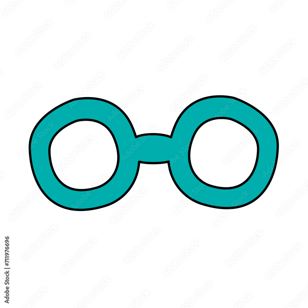 Glasses of cute clip art vector illustration Glasses of cute clip art vector illustration