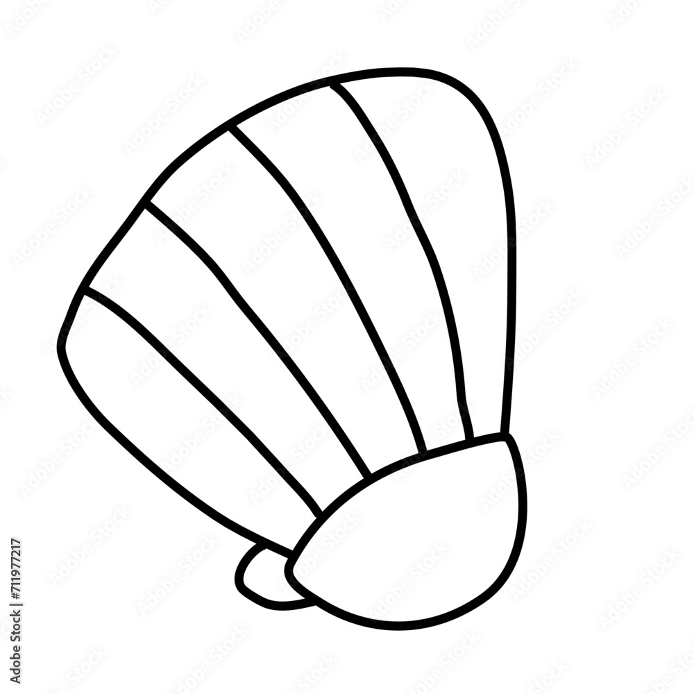 Shell of doodle clip art vector illustration Shell of doodle clip art vector illustration