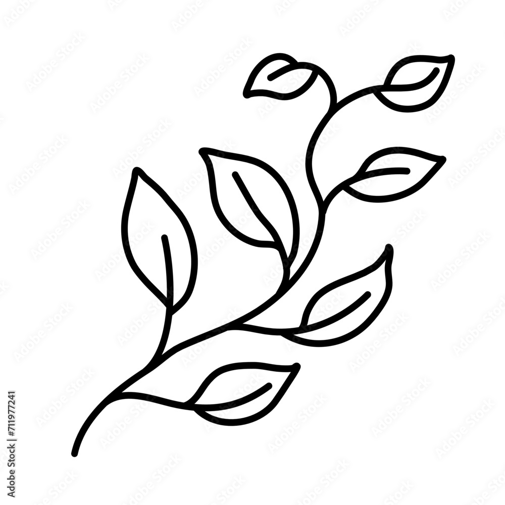 leaf of doodle clip art vector illustration leaf of doodle clip art vector illustration