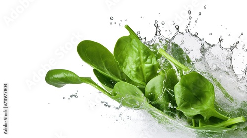 vegetables fall into the water with a splash. found on a white background onwhite background. Generative AI