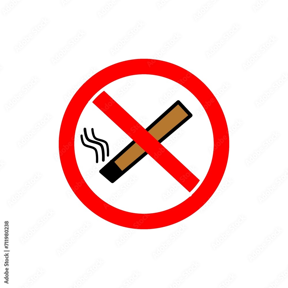 Illustration vector graphic of no smoking sign Illustration vector graphic of no smoking sign