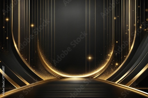 Golden background template photo