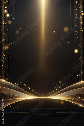 Golden background template
