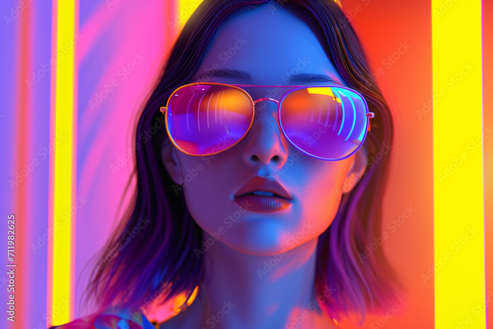 Human portrait game background style 3d stylish illustration Human portrait game background style 3d stylish illustration