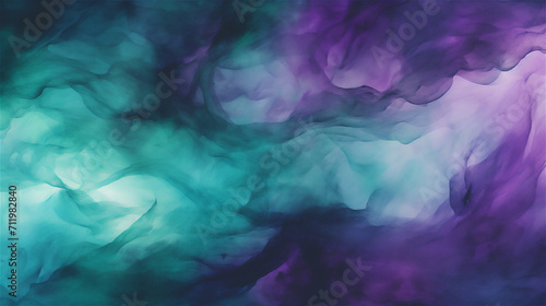 Abyssal Whirlpool: Deep Sea Eddies in Turquoise and Violet 