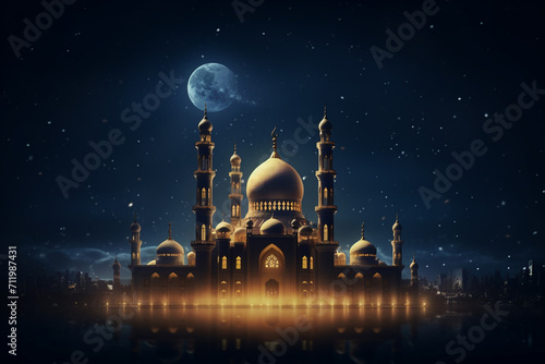 mosque in night © Graphicsstudio 5