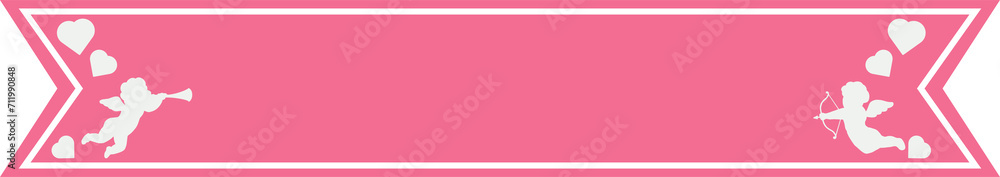 The label cupid for valentine or love concept. The label cupid for valentine or love concept.