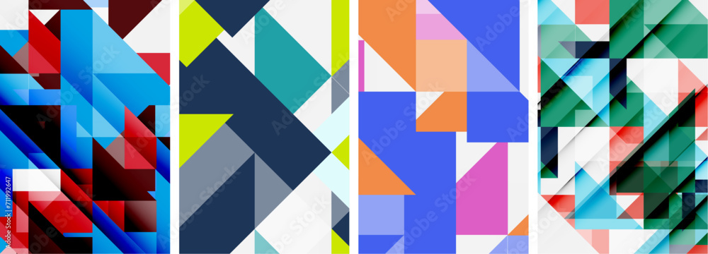 Triangle poster set for wallpaper, business card, cover, poster, banner, brochure, header, website Triangle poster set for wallpaper, business card, cover, poster, banner, brochure, header, website