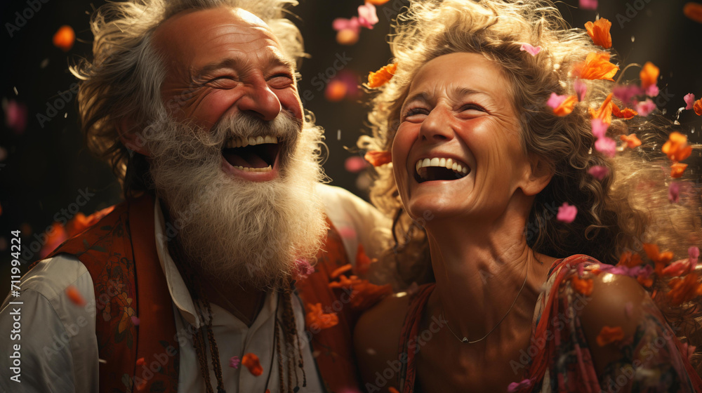 Happy people, both women and men, smiling, enjoying nature with the sky and background with a teamwork lifestyle with a celebration mood. Happy people, both women and men, smiling, enjoying nature with the sky and background with a teamwork lifestyle with a celebration mood.