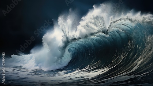 waves flow ocean background illustration serene peaceful, tranquil blue, sea tide waves flow ocean background