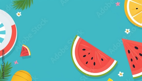 Cute Illustration of a Fresh Summer Background