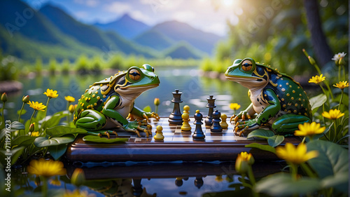 Toads play chess