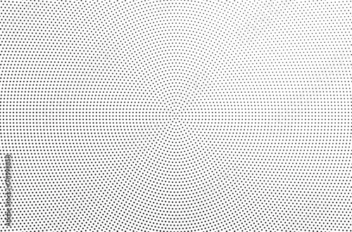 Halftone effect vector background. Grunge halftone background with dots. Abstract monochrome halftone modern black white pattern.