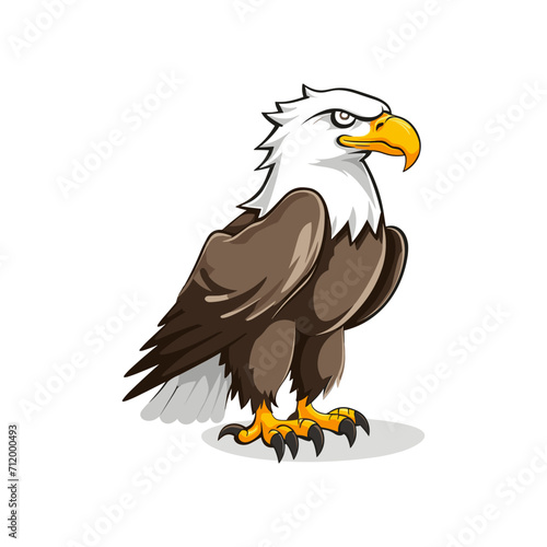 cute bald eagle drawing