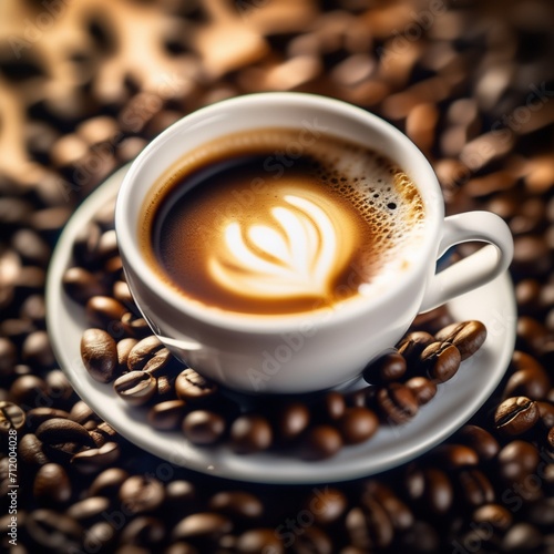 Image of a cup of hot coffee
