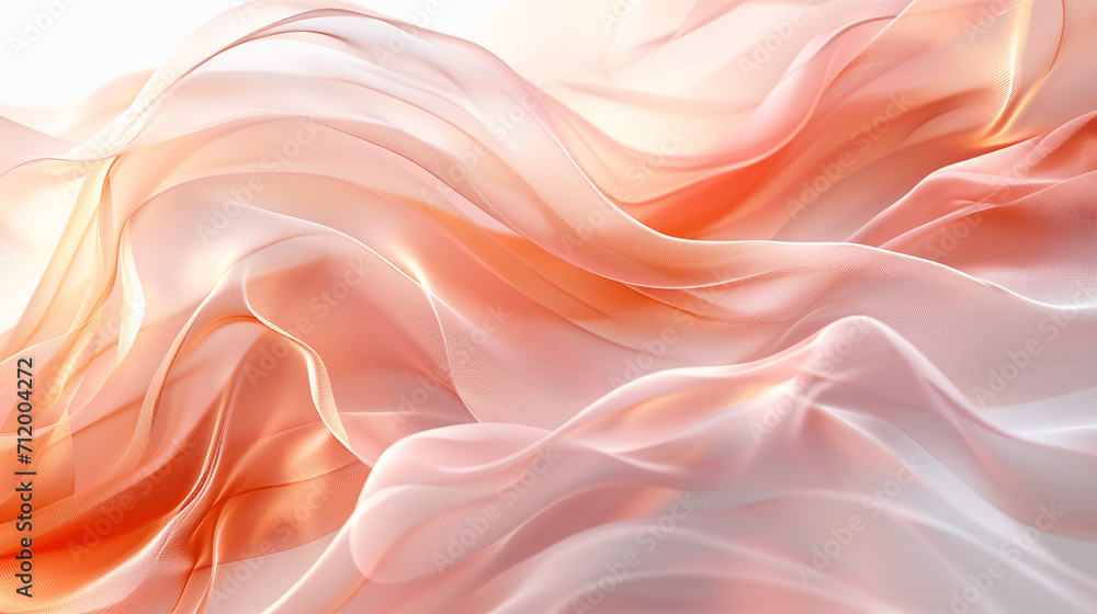 Silken Waves in Pastel Sunrise