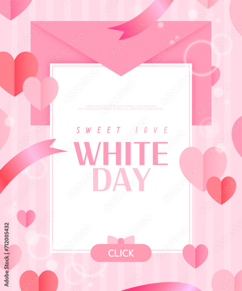Sweet White Day Shopping Frame