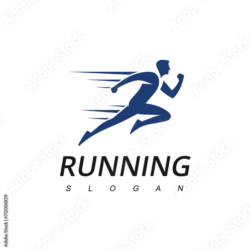 Running Man Logo Designs. Delivery Sport Fitness Logo