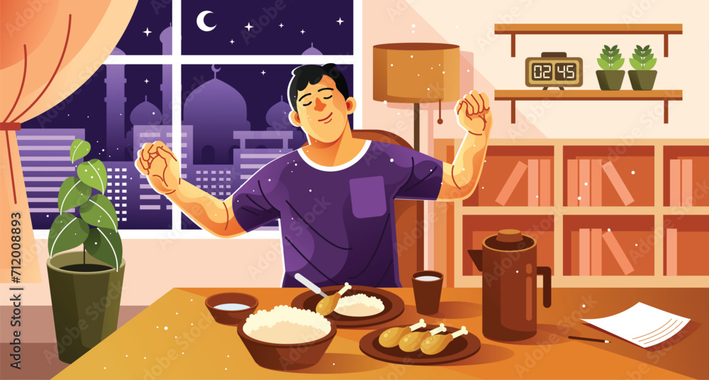 Sahur Ramadan Illustration Sahur Ramadan Illustration